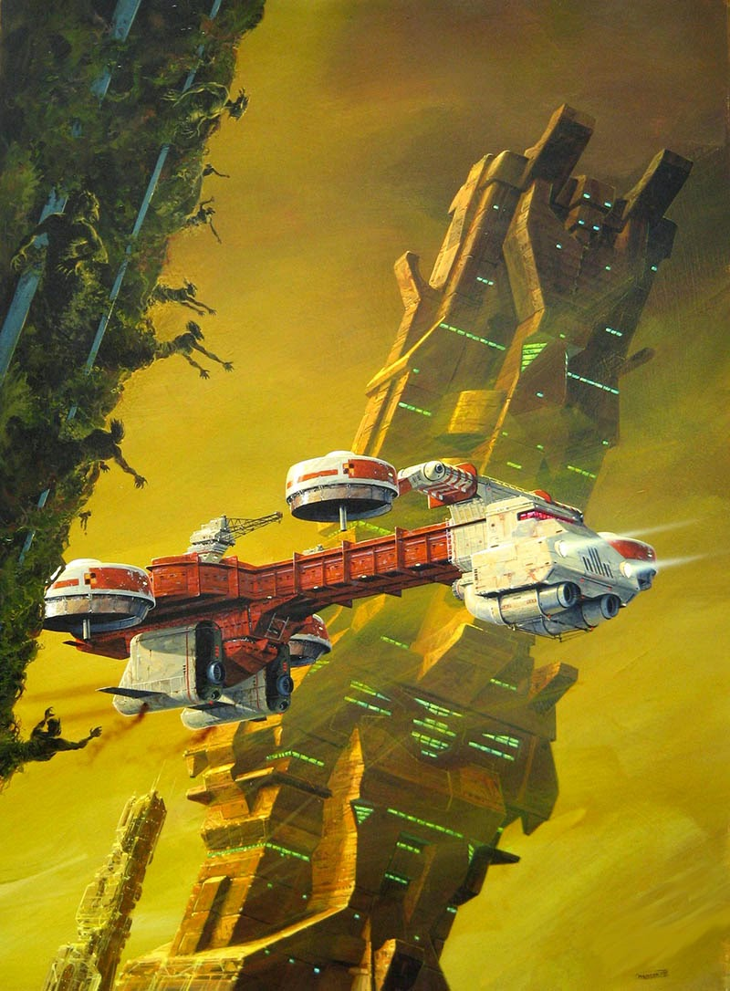 Illustration for article titled Classic sci-fi spaceships make me nostalgic for a future that never was